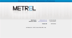 Desktop Screenshot of metrel.net