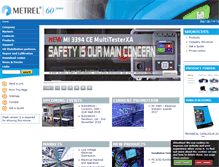 Tablet Screenshot of metrel.co.uk
